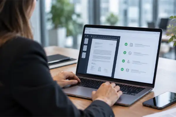 Data validation and verification of an electronically signed document