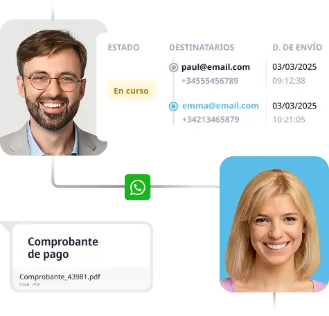 Envoi rapide de documents via WhatsApp Business